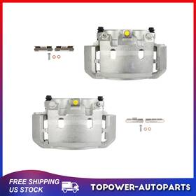 Topo845726wer Topower Front Pair Brake Calipers With Bracket For 2000 2001 2002 Dodge Ram 2500