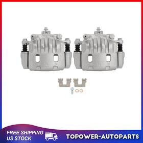 Tp83496501er Topower Front Brake Calipers For 2002-2016 Subaru Impreza Dual Piston With Bracket