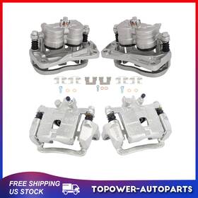 Tp83932301er Topower Front And Rear Brake Calipers For 2004 2005 2006 2007 Subaru Impreza With Bracket