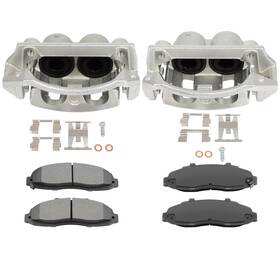 Tp848aa404tor Topower Front Pair Brake Calipers And Ceramic Pads For 1997 1998 1999 2000 - 03 Ford F-150