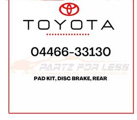 04466-33130 Toyota Genuine Break Pad Kit Disc Brake Rear Oem Factory Sealed