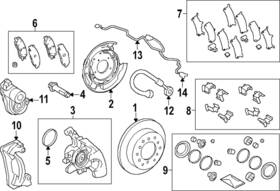 47850-04010 Toyota Genuine Disc Brake Caliper