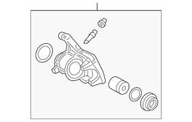 47850-42080 Toyota Genuine Caliper Assembly