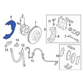 Su00311423 Toyota Oe For Gr86 2024 Front Left Brake Dust Shield