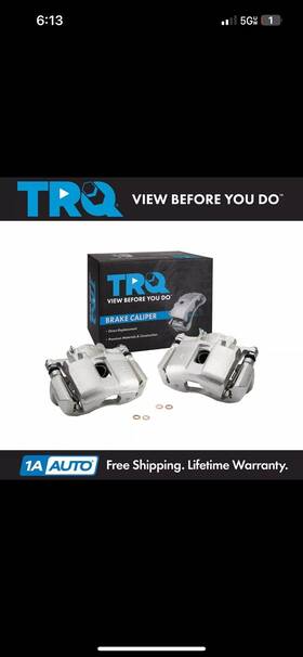 72wxhw Trq 2 Piece Brake Caliper Set Front Fits Acura Tsx 2004-2014