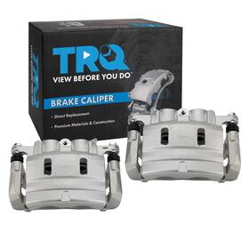 20142019 Trq Cla32437 Front Brake Caliper Set Zinc Coated Brackets Compatible With Dodge C