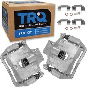 Trq Cla48555 Rear Left Right Brake Caliper Set Brackets Hardware For 04-07 Buick Rainier