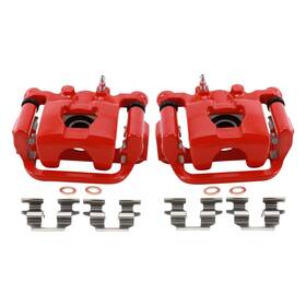 Cla49910 Trq Rear Performance Brake Caliper Set Red Compatible 2007-2012 Nissan 2007-2008