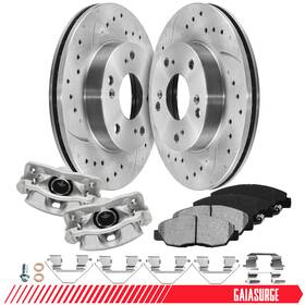 4525156m000 Unbraned For 2006 2007 2008 2009 2010 2011 Honda Civic Front Rotors Calipers And Brake Pads