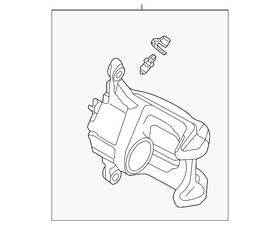 1ea-615-123-b Volkswagen Genuine Caliper