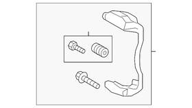 3qf-615-125-a Volkswagen Genuine Caliper Support