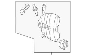 5g0-615-124-a Volkswagen Genuine Caliper