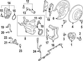 5g0-615-425-sl7 Volkswagen Genuine Caliper Mount