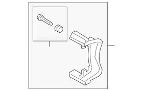 5qm-615-426-a Volkswagen Genuine Caliper Mount