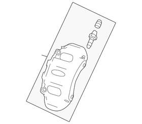 7p6-615-424-f Volkswagen Genuine Caliper