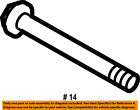 W710150s436 Ford Oem Bolt