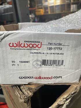 120-17772 Wilwood Caliper Fdl-m 1.75 1.00 Rotary Ano Part Number