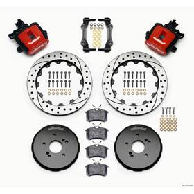 140-10310-dr Wilwood Comb Parking Brake Rear Kit 12.88in Drilled Red For Honda S2000