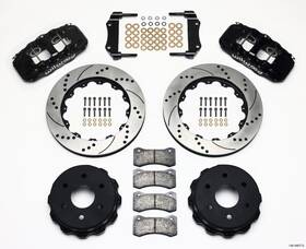 140-9407-d Wilwood Aero4 Reartruck Kit 14.25in Drilled 1999-2010 Gm Fits 1500-suv 1 Piston