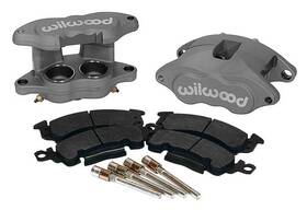 14011291 Wilwood Performance Brakes D52 Gray Anodized 2 Piston Front Caliper Kit - Various 1969-96 Gm Models