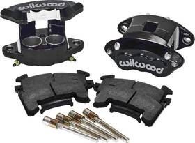 14012099bk Wilwood Performance Brakes 1978-92 Gm Cars And Trucks Black Powder Coated 2 Piston Front Caliper Kit