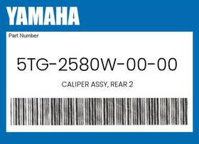 5tg-2580w-00-00 Yamaha Genuine Caliper Assy Rear 2 -