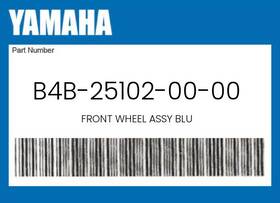 B4b-25102-00-00 Yamaha Genuine Front Wheel Assy Blu -