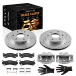 Front Drilled Rotors Brake Calipers Pads Kit For Chevrolet Astro Avalanche 1500. Fixed Price $206.56.
