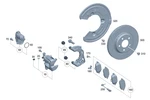 Genuine Mercedes-benz Brake Carrier 254-423-28-00. Fixed Price $211.90.