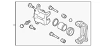 Genuine Nissan Disc Brake Caliper 41011-6LE1A. Fixed Price $478.04.