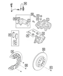 Genuine Mopar Disc Brake Caliper Assembly Right 68502024AA. Fixed Price $199.97.