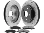 For Dodge 1500 2006-2018 Front Disc Rotors And Ceramic Brake Pads Lugs. Fixed Price $107.98.