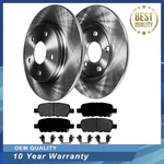 Rear Disc Rotors And Ceramic Brake Pads For Nissan Maxima Altima Sentra. Fixed Price $42.18.