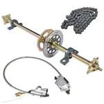 Go Kart Rear Live Axle Kit Sprocket Hub Brake Assembly Chian Disc 29" 32" 44". Fixed Price $77.97.