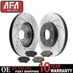 Front Drilled And Slotted Brake Rotors Ceramic Pads For 2011-2016 Kia Optima. Fixed Price $113.98.