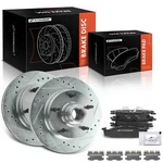 A-premium Front Side Drilled Brake Rotor & Ceramic Pads Ford F-150 1994-1996. Fixed Price $212.69.
