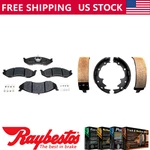 Front Rear Kit Metallic Brake Pads & Shoes For 1997-2006 Jeep Tj. Fixed Price $114.27.