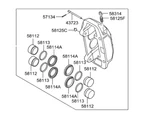 Genuine Brand New Hyundai Genesis 2014-2016 Lh Front Brake Caliper Kit. Fixed Price $533.58.