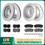 Front Rear Drilled Rotors+brake Pads For 2010-2020 Toyota 4RUNNER Lexus GX460. Fixed Price $174.75.
