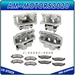 Front And Rear Pair Brake Calipers + Ceramic Pads For 2009-2018 Dodge 1500. Fixed Price $216.76.