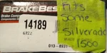 Disc Brake Caliper Pin Kit-hybrid Best 14189 Same As Carlson. Fixed Price $16.38.