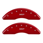 Mgp 4 Caliper Covers Engraved Front & Rear Red Finish Silver Ch. Fixed Price $286.40.