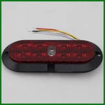 Red & White 6" Oval Surface Mount Stop Tail Turn Back Up Reverse Light 10 Led. Fixed Price $23.75.