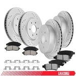 For 2005-2023 Nissan Frontier Pathfinder & Rear Drilled Rotors Brake Pads. Fixed Price $156.99.
