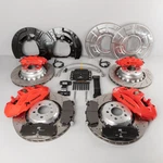 Full Big Brake Kit M5 F10, Rotors, X5M Brembo Install Bmw X6 E70 E71 Red. Fixed Price $6000.00.