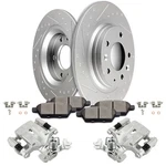 2X Rear Disc Pads Brake Calipers 2006-2009 Ford Fusion With Brackets Set. Fixed Price $154.07.