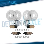 Front Rear Drilled Rotors Brake Pads Calipers For Saturn Aura Chevy Malibu. Fixed Price $294.99.