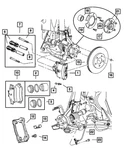 Genuine Mopar Brake Caliper Bracket 5104757AA. Fixed Price $21.08.