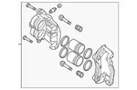 Genuine Nissan Disc Brake Caliper 41011-6TA0A. Fixed Price $450.90.