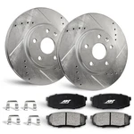 For Nissan 370Z (09-19), Infiniti G37 (08-13) Rear Brake Kit Rotors+pads. Fixed Price $265.88.